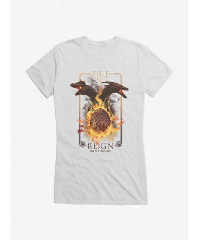 Cheap Sale House Of The Dragon Fire Will Reign Dragon Egg Girls T-Shirt $7.17 T-Shirts