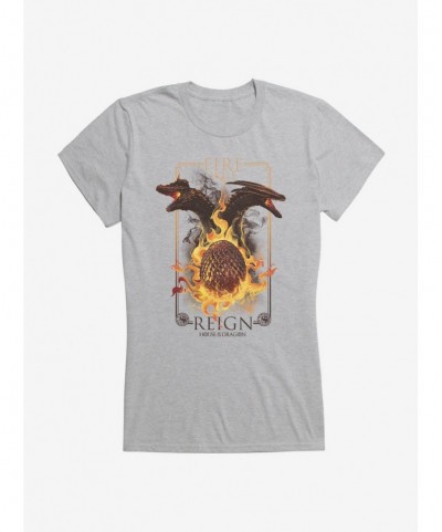 Cheap Sale House Of The Dragon Fire Will Reign Dragon Egg Girls T-Shirt $7.17 T-Shirts