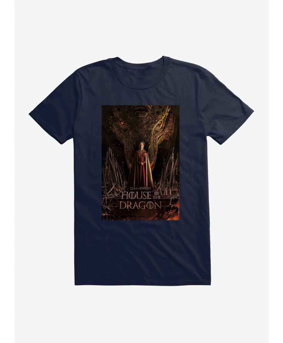 Cheap Sale House Of The Dragon Rhaenyra Targaryen Poster T-Shirt $8.22 T-Shirts