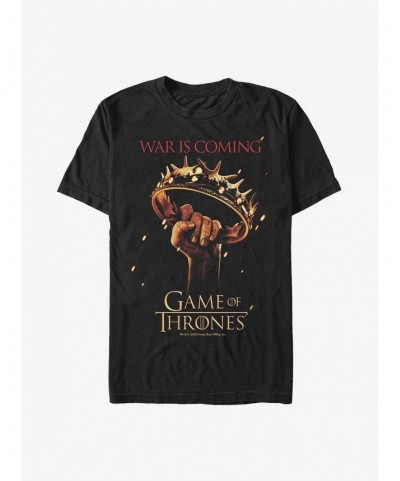 Best Deal Game Of Thrones War Is Coming Crown T-Shirt $6.31 T-Shirts