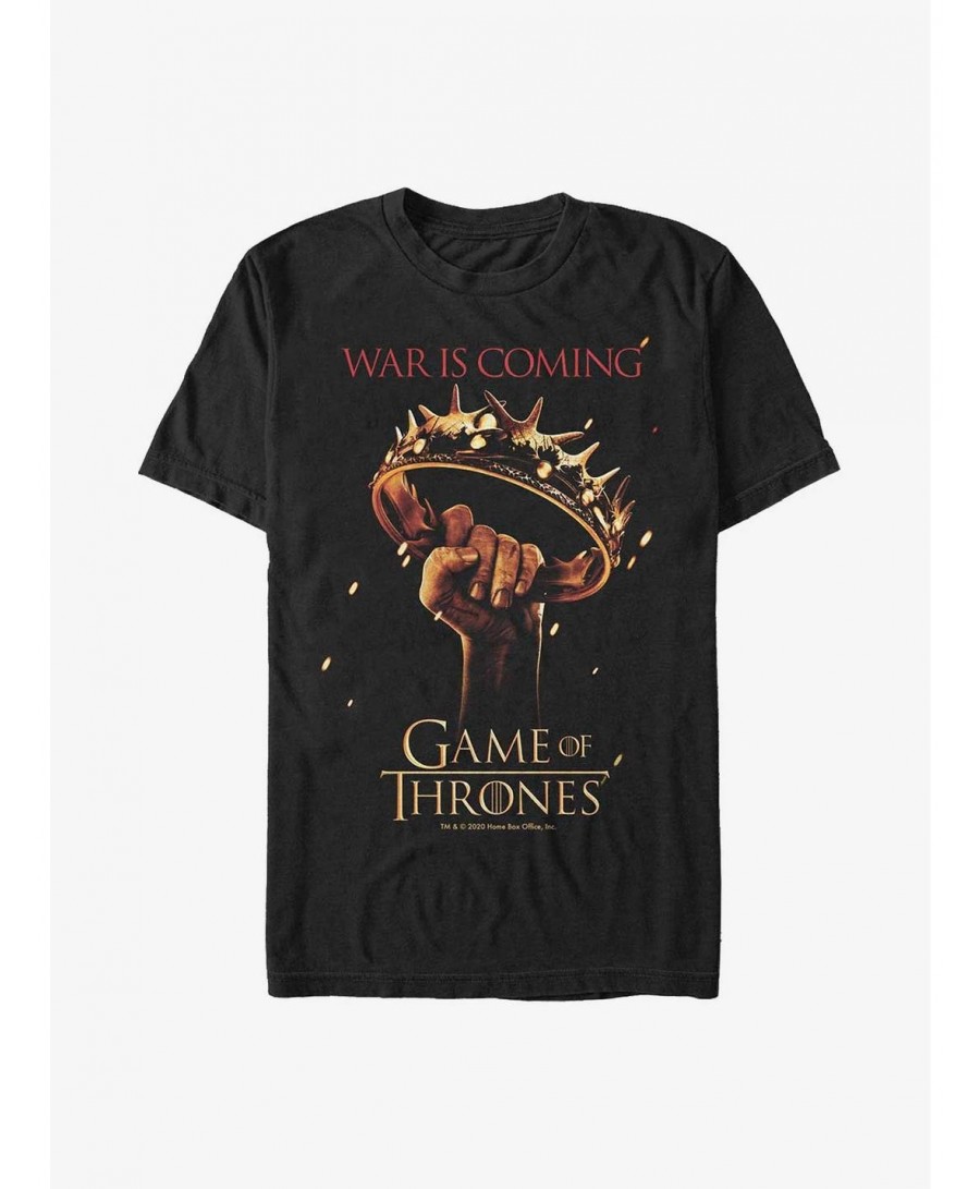 Best Deal Game Of Thrones War Is Coming Crown T-Shirt $6.31 T-Shirts