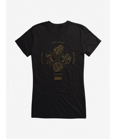 Pre-sale Discount Game Of Thrones Powerful House Sigils Girls T-Shirt $5.98 T-Shirts