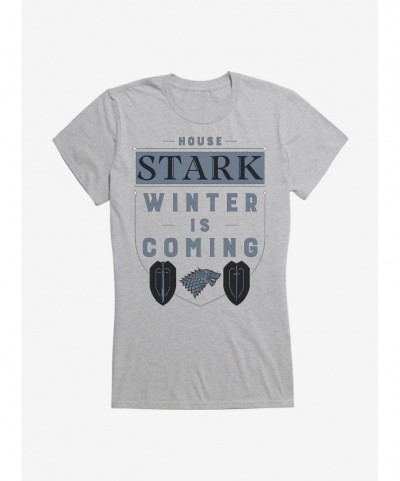 Value for Money Game Of Thrones House Stark Words Script Girls T-Shirt $9.76 T-Shirts