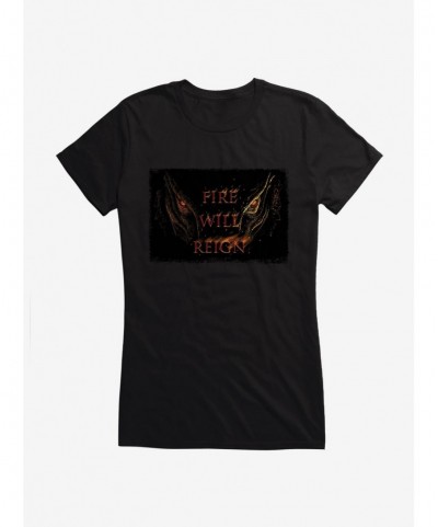 Value Item House Of The Dragon Fire WIll Reign Girls T-Shirt $8.96 T-Shirts