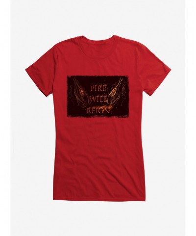 Value Item House Of The Dragon Fire WIll Reign Girls T-Shirt $8.96 T-Shirts