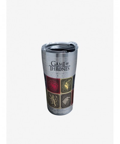 Festival Price Game of Thrones House Sigils 20oz Stainless Steel Tumbler With Lid $12.22 Tumblers