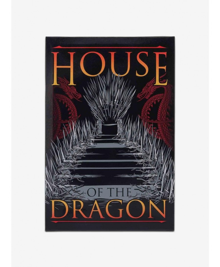 Huge Discount House Of The Dragon Iron Throne Canvas Wall Decor $19.17 Others