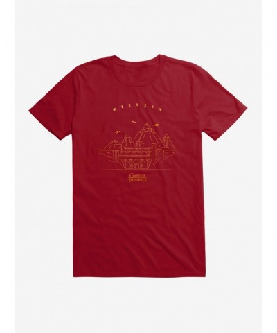 Limited-time Offer Game Of Thrones Mereen Outline T-Shirt $7.07 T-Shirts