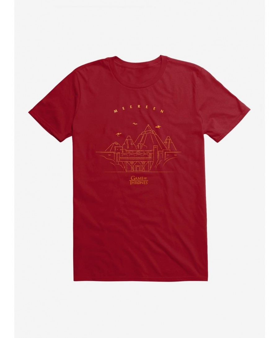 Limited-time Offer Game Of Thrones Mereen Outline T-Shirt $7.07 T-Shirts