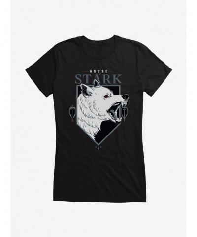 Clearance Game Of Thrones House Stark Direwolf Girls T-Shirt $7.97 T-Shirts