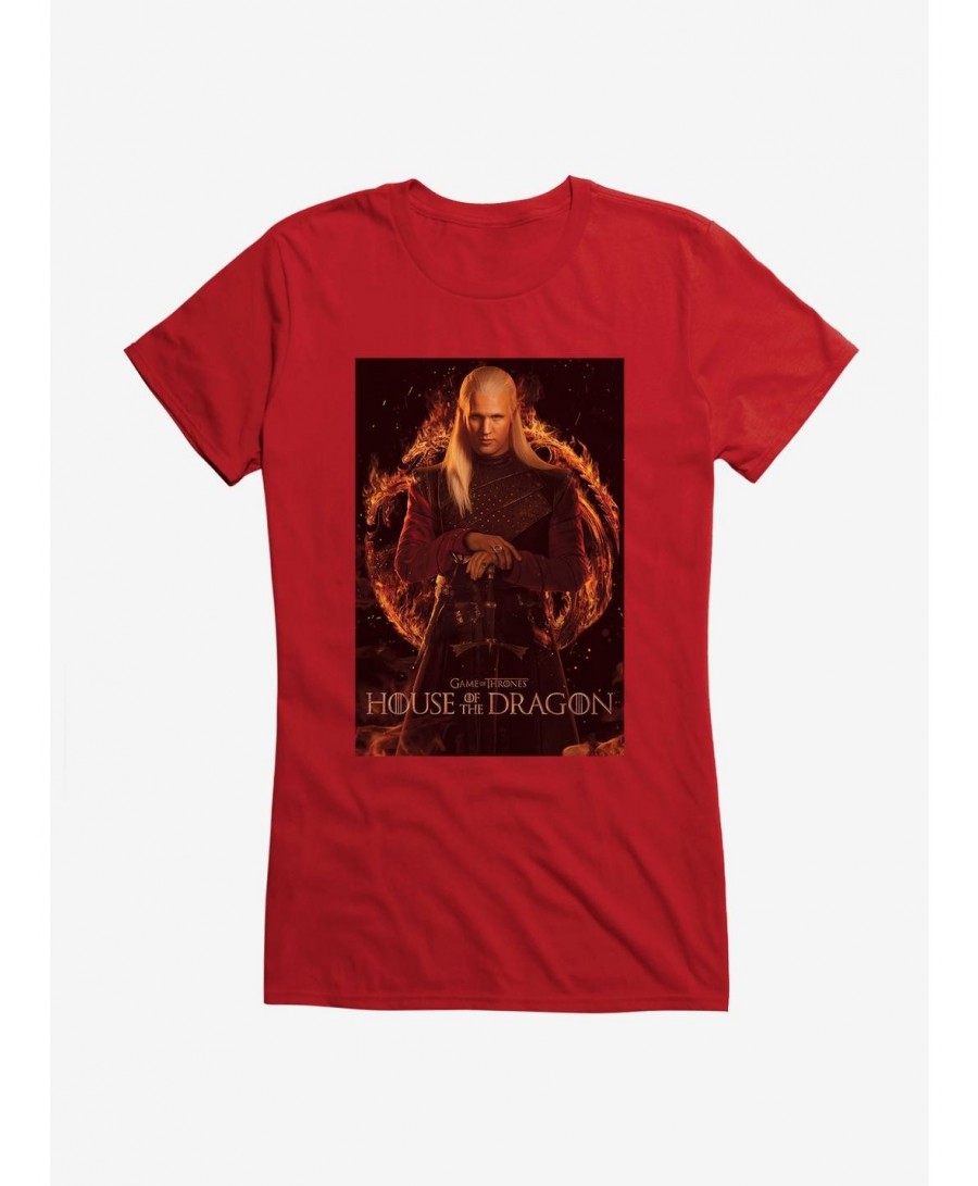 Cheap Sale House Of The Dragon Daemon Targaryen Girls T-Shirt $8.17 T-Shirts