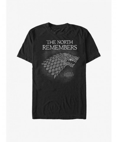 Pre-sale Game Of Thrones House Stark North Remembers T-Shirt $5.93 T-Shirts