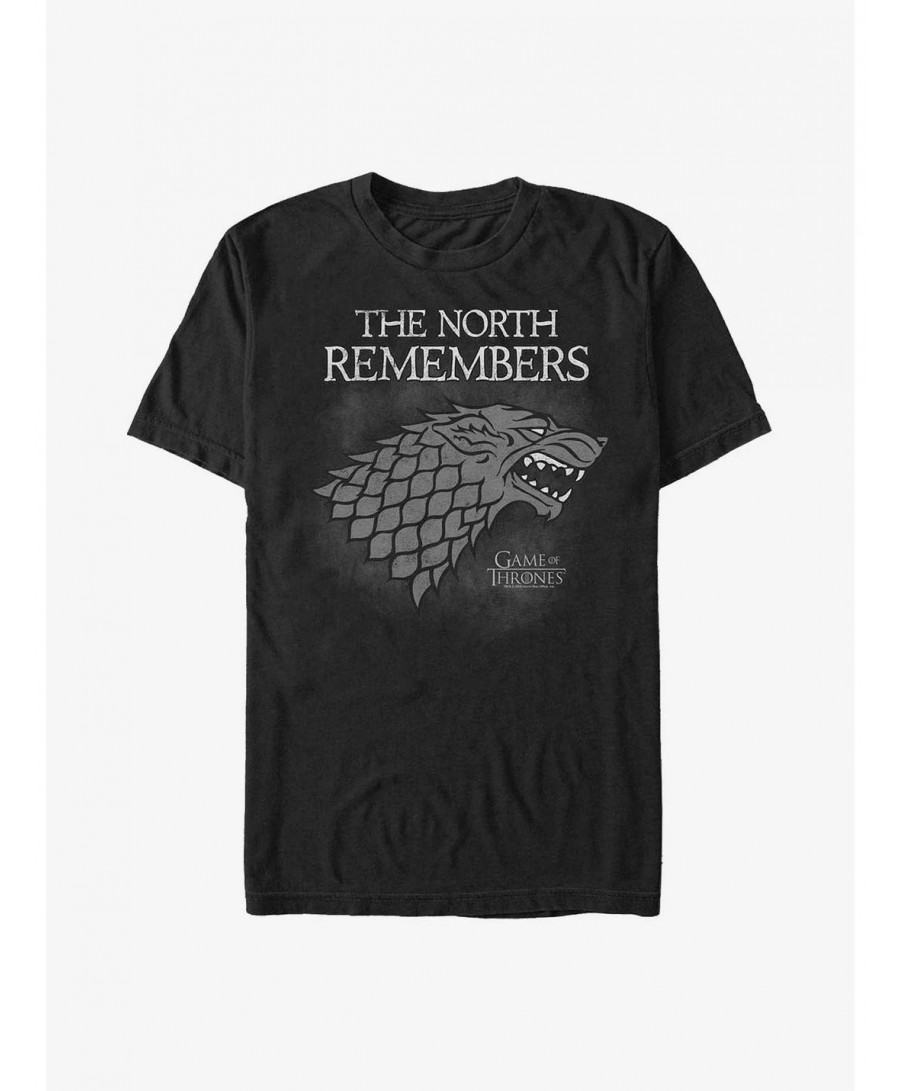 Pre-sale Game Of Thrones House Stark North Remembers T-Shirt $5.93 T-Shirts