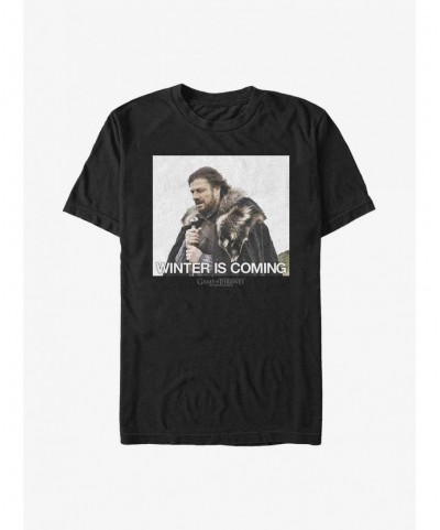 Wholesale Game Of Thrones Eddard Stark Winter Is Coming T-Shirt $9.18 T-Shirts