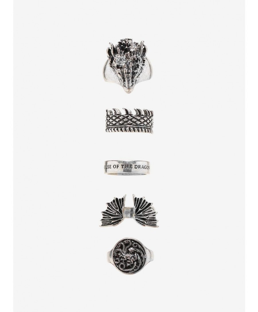 High Quality House Of The Dragon Targaryen Dragon Ring Set $6.26 Others