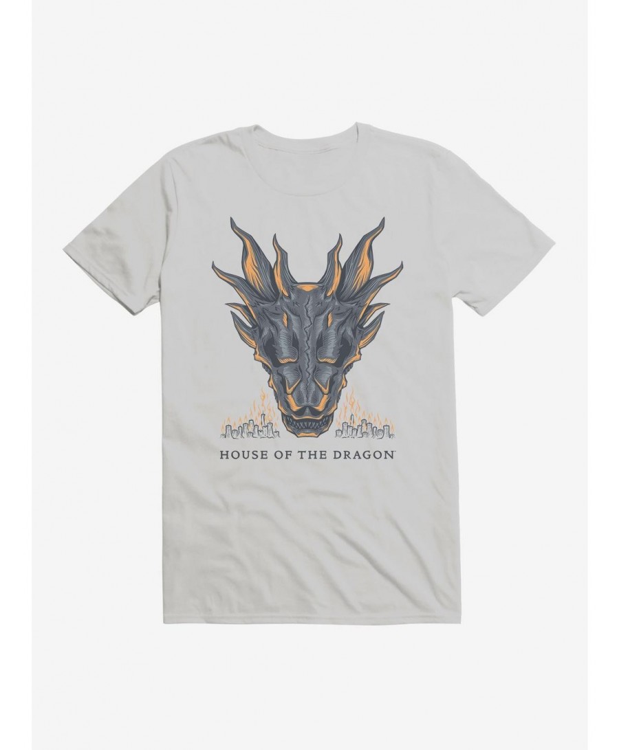 Cheap Sale House of the Dragon Burning Fire T-Shirt $5.93 T-Shirts