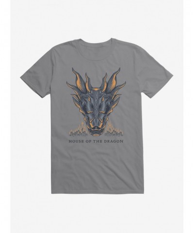 Cheap Sale House of the Dragon Burning Fire T-Shirt $5.93 T-Shirts