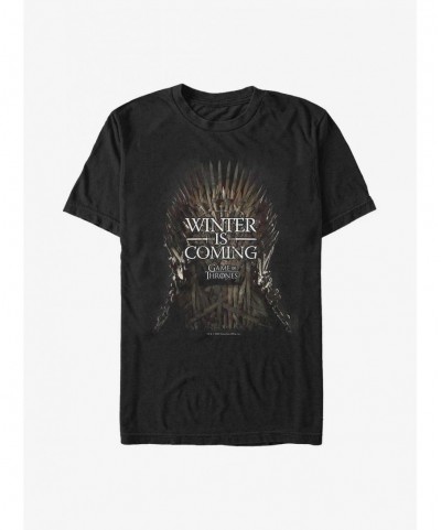 Limited Time Special Game Of Thrones Iron Throne Winter Is Coming T-Shirt $6.88 T-Shirts