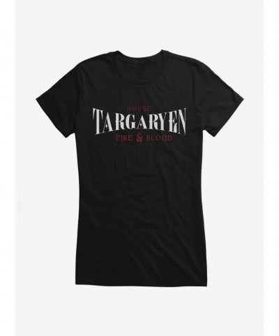 Sale Item Game Of Thrones Fire And Blood Tagaryen Girls T-Shirt $6.37 T-Shirts