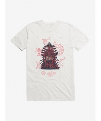 Hot Selling Game Of Thrones Iron Throne Icons T-Shirt $6.69 T-Shirts