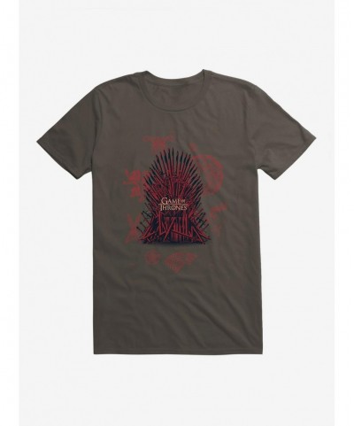 Hot Selling Game Of Thrones Iron Throne Icons T-Shirt $6.69 T-Shirts