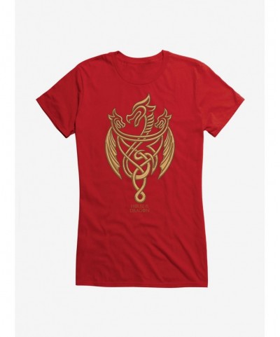 Special House of the Dragon Gold Three-Headed Dragon Girls T-Shirt $9.96 T-Shirts