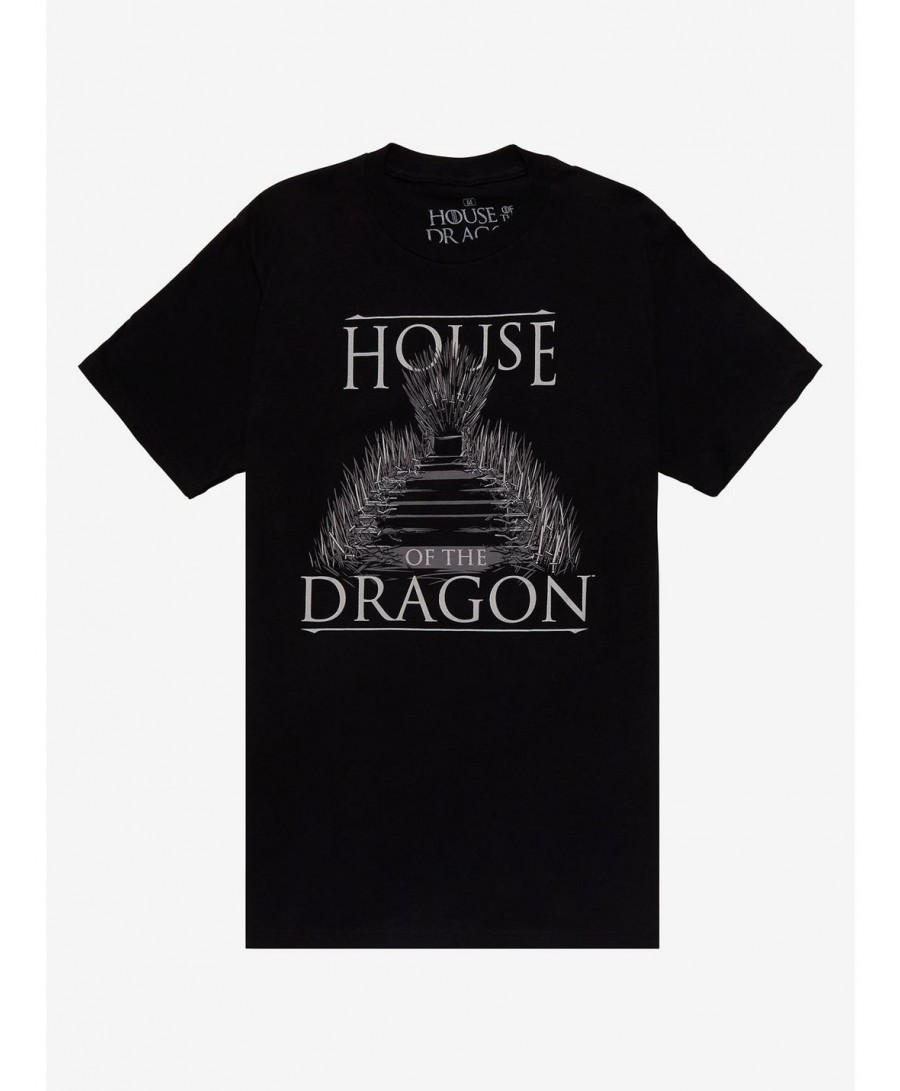 Fashion House Of The Dragon Iron Throne T-Shirt $9.01 T-Shirts