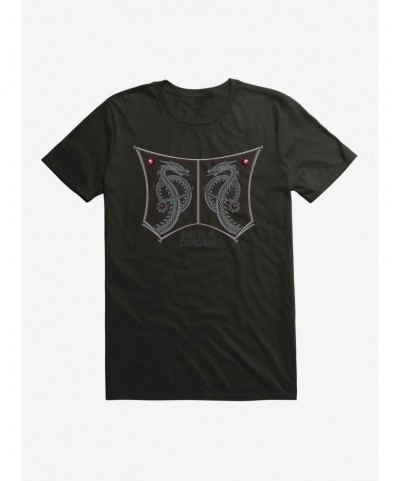 Seasonal Sale House of the Dragon Twin Dragons T-Shirt $8.80 T-Shirts