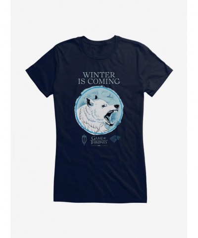 Sale Item Game Of Thrones Winter Is Coming Girls T-Shirt $9.16 T-Shirts