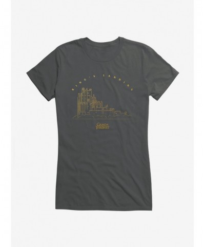 Cheap Sale Game Of Thrones King's Landing Outline Girls T-Shirt $8.17 T-Shirts