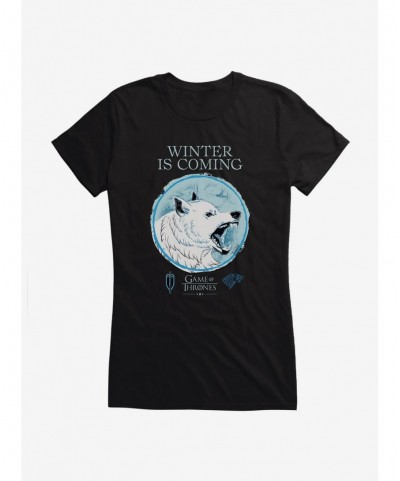 Sale Item Game Of Thrones Winter Is Coming Girls T-Shirt $9.16 T-Shirts