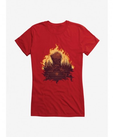 Absolute Discount House Of The Dragon Fire Throne Girls T-Shirt $8.76 T-Shirts