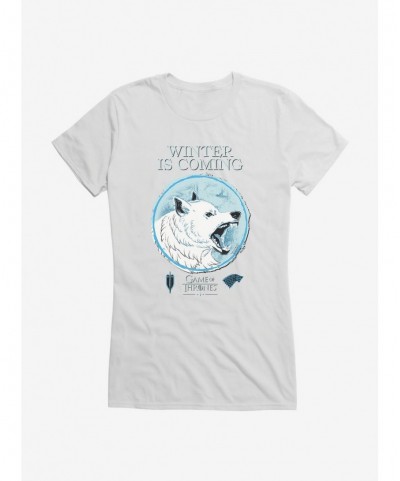 Sale Item Game Of Thrones Winter Is Coming Girls T-Shirt $9.16 T-Shirts