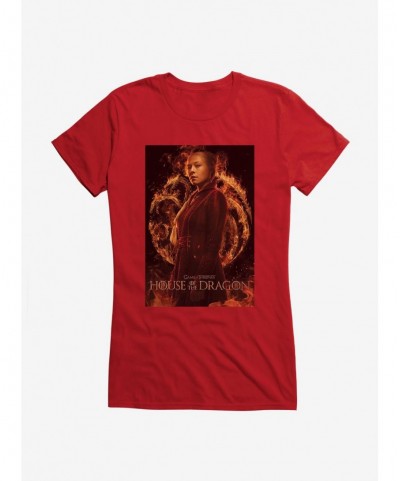 Bestselling House Of The Dragon Rhaenyra Targaryen Girls T-Shirt $9.36 T-Shirts