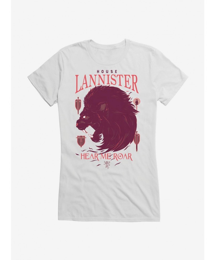 Discount Sale Game Of Thrones House Lannister Words Girls T-Shirt $7.17 T-Shirts