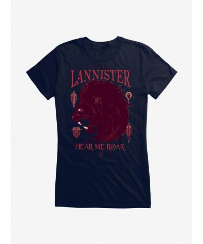 Discount Sale Game Of Thrones House Lannister Words Girls T-Shirt $7.17 T-Shirts