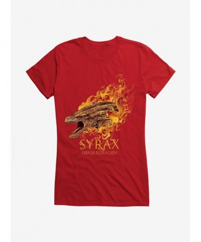 New Arrival House Of The Dragon Syrax Girls T-Shirt $8.37 T-Shirts