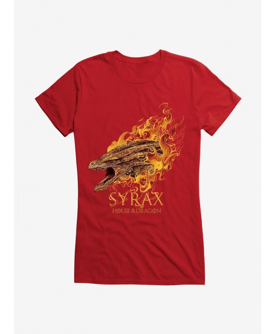 New Arrival House Of The Dragon Syrax Girls T-Shirt $8.37 T-Shirts