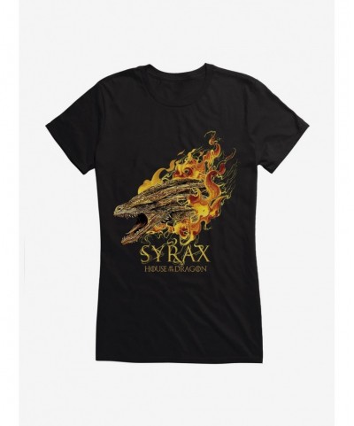 New Arrival House Of The Dragon Syrax Girls T-Shirt $8.37 T-Shirts