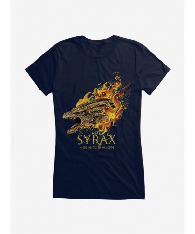 New Arrival House Of The Dragon Syrax Girls T-Shirt $8.37 T-Shirts