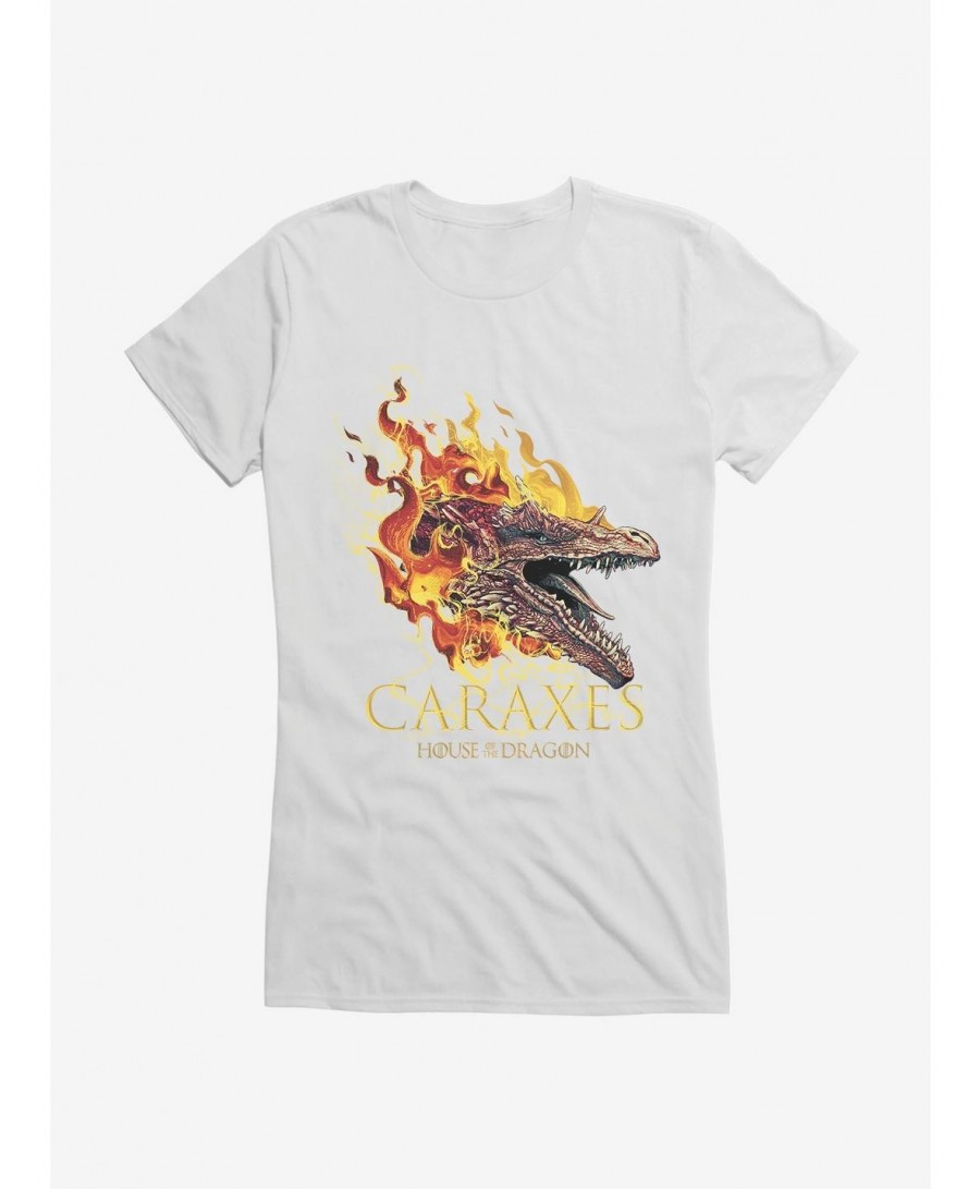 High Quality House Of The Dragon Caraxes Girls T-Shirt $8.76 T-Shirts