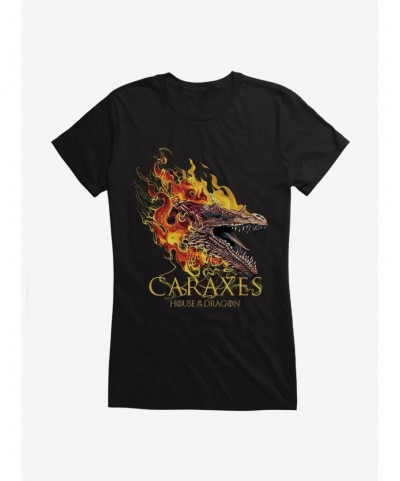 High Quality House Of The Dragon Caraxes Girls T-Shirt $8.76 T-Shirts