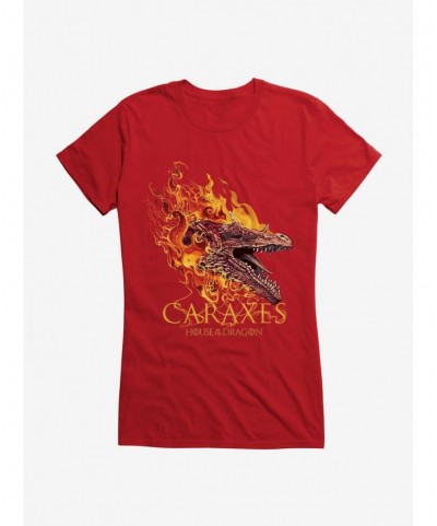 High Quality House Of The Dragon Caraxes Girls T-Shirt $8.76 T-Shirts