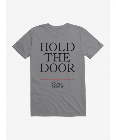 Fashion Game Of Thrones Quote Hodor Hold The Door T-Shirt $6.88 T-Shirts