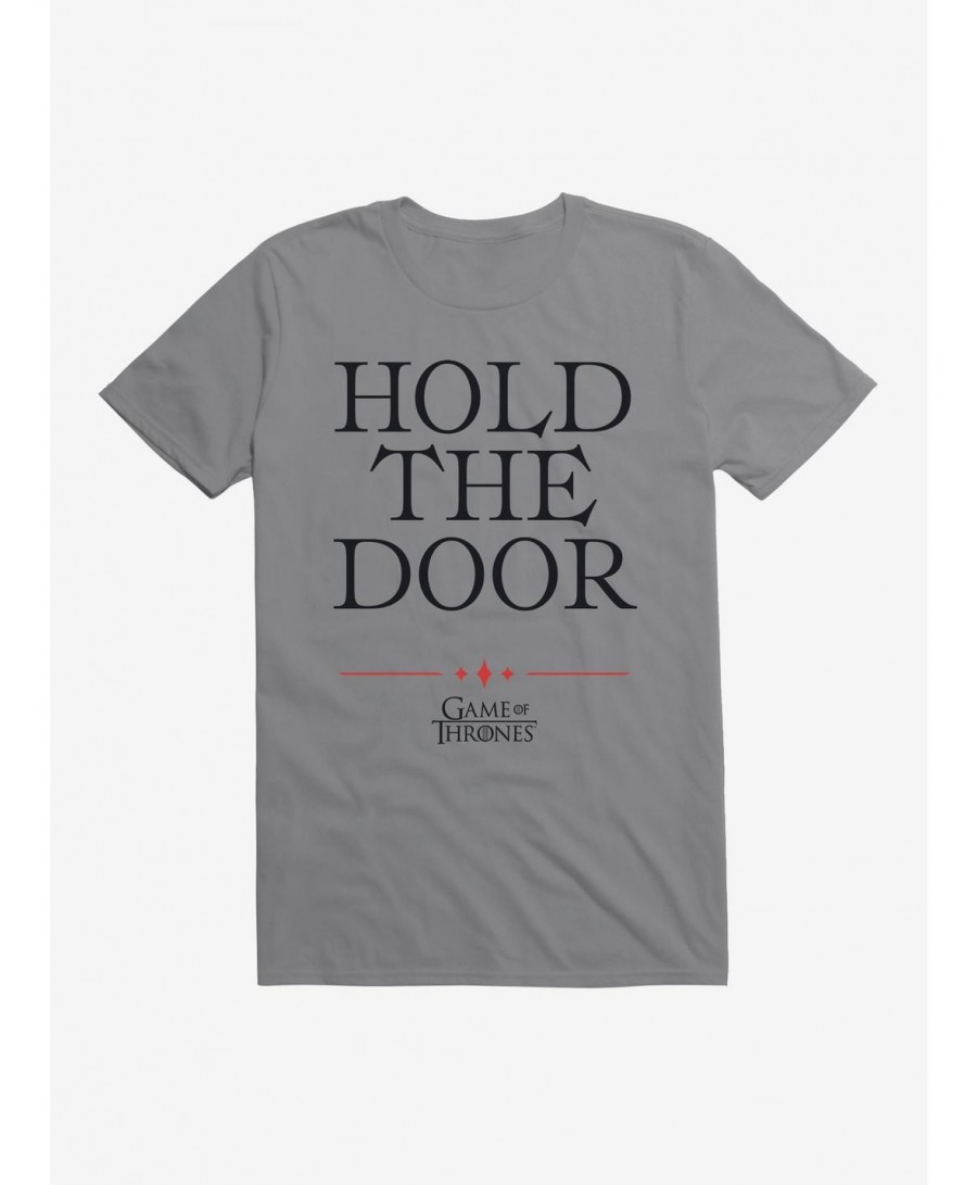 Fashion Game Of Thrones Quote Hodor Hold The Door T-Shirt $6.88 T-Shirts