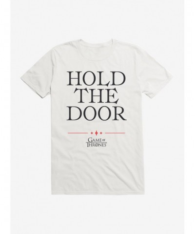 Fashion Game Of Thrones Quote Hodor Hold The Door T-Shirt $6.88 T-Shirts