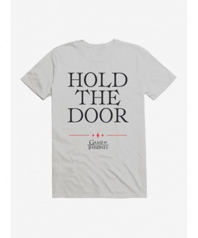 Fashion Game Of Thrones Quote Hodor Hold The Door T-Shirt $6.88 T-Shirts