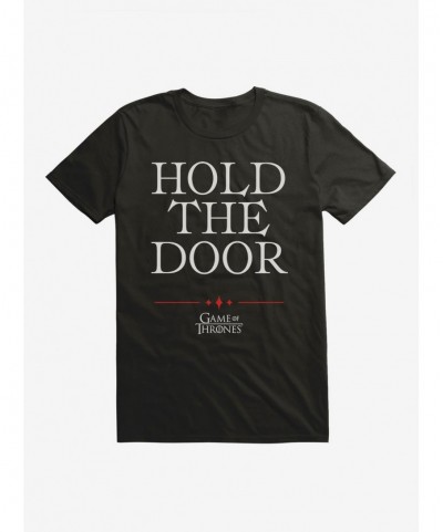 Fashion Game Of Thrones Quote Hodor Hold The Door T-Shirt $6.88 T-Shirts