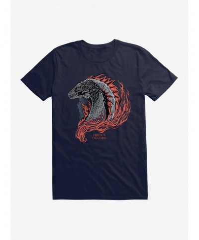 Trendy House of the Dragon Burning Dragon T-Shirt $6.88 T-Shirts