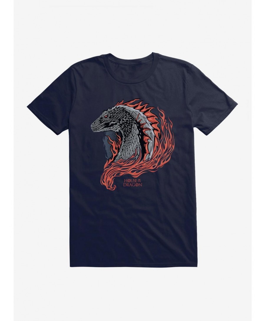 Trendy House of the Dragon Burning Dragon T-Shirt $6.88 T-Shirts